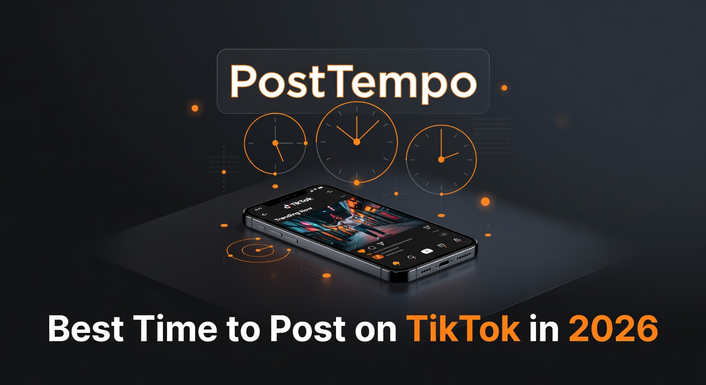 Best times to post on TikTok in 2026 chart showing weekly posting windows